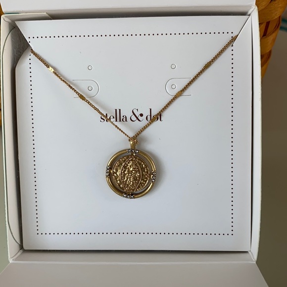 Stella Dot Julia Coin Pendant Nwt 
